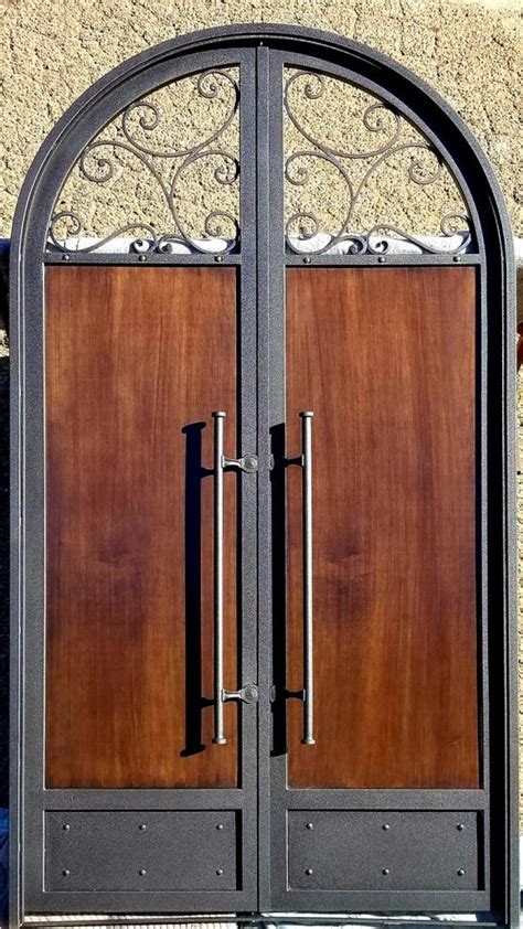 Custom Entry Doors Phoenix Wrought Iron Metal Wood Glass