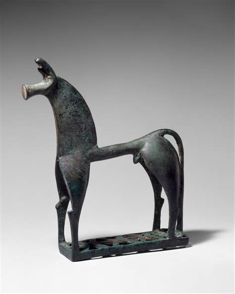Bronze Horse Greek Corinthian Geometric The Metropolitan
