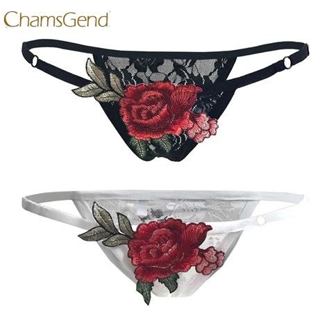 Chamsgend Intimates Sexy Linegrie Women Embroidered Rose Flowers