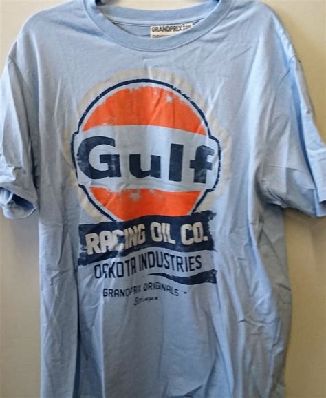 Gulf Oil Racing T Shirt Gulf Blue Xxxl Ratshop