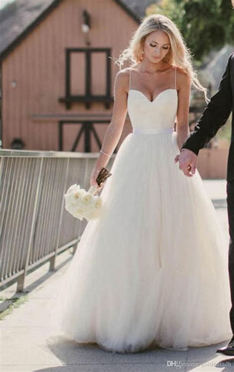 Beach Wedding Dresses 2015 New Sweetheart With Lace Corset