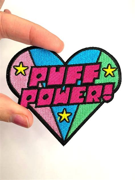 35 Powerpuff Girls Puff Power Iron On Patch Etsy Diy Patches Pin