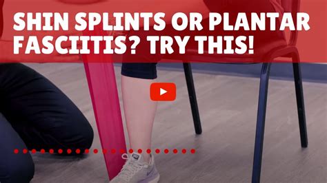 Simple Exercise For Shin Splints And Plantar Fasciitis Sufferers Youtube