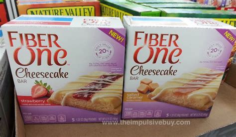 spotted on shelves fiber one cheesecake bar strawberry and salted caramel the impulsive buy