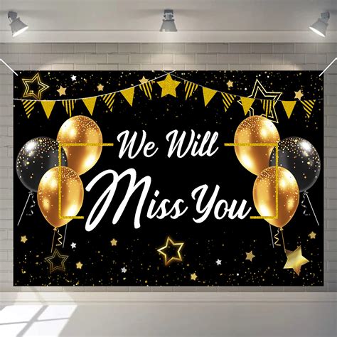 Buy We Will Miss You Backdrop We Will Miss You Banner Farewell Banner