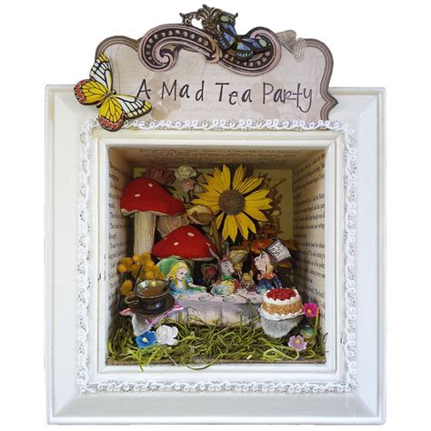 Mad Tea Party Shadow Box Art Alice In By Byashleyanonymous On Etsy Mad