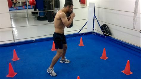 Boxing Training Footwork Drill Cone Drill Youtube