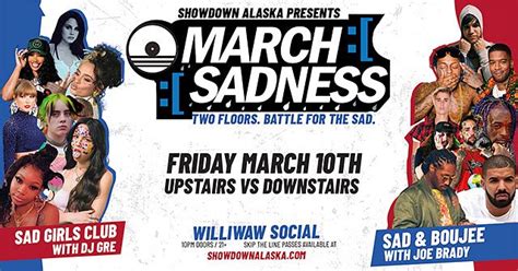 March Sadness Tickets At Williwaw In Anchorage By Showdown Alaska Tixr
