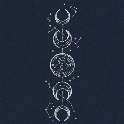 Vintage Celestial Moon Phases