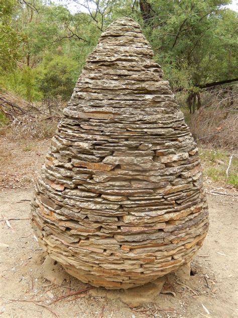 Cairn By Sculptor Andy Goldsworthy 1997 Herring Island Melbourne