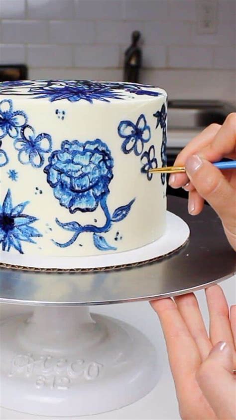Painted Buttercream Cake Easy Tutorial Chelsweets