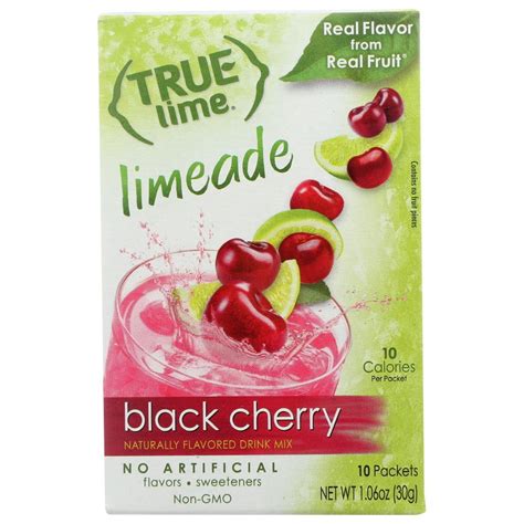 True Lime Black Cherry Limeade Drink Mix 0106 Oz 10 Per Pack Pack Of