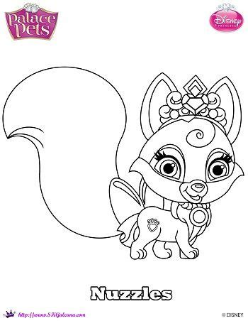 Click on any pets picture above to start coloring. Disney Princess Palace Pet Coloring page of Nuzzles | Free ...