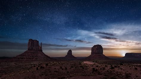 Monument Valley Night Wallpapers Top Free Monument