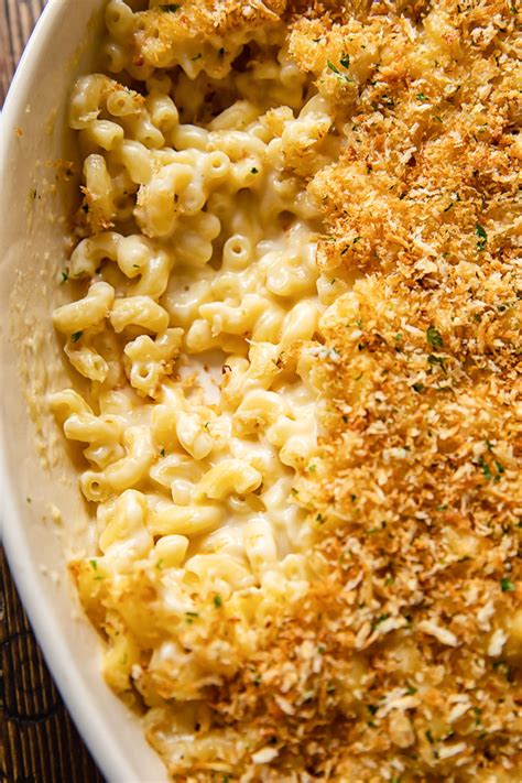baked white cheddar mac and cheese recipe with bread crumbs dandk organizer