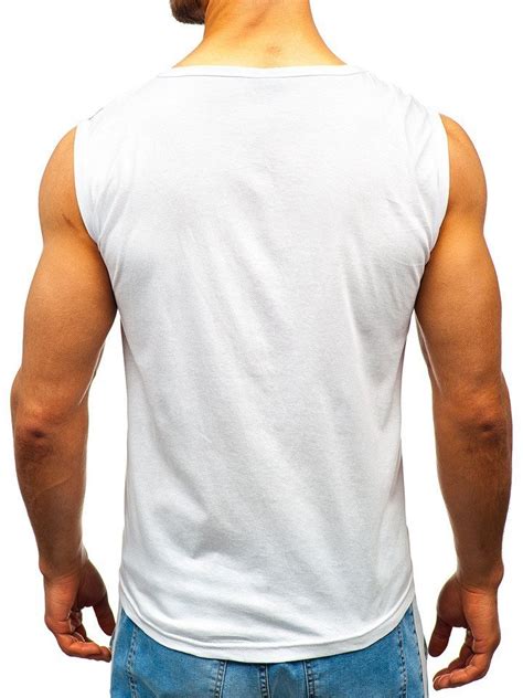 Camiseta De Tirantes Con Estampado Para Hombre Blanca Bolf 14270 Blanco