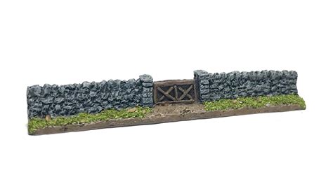 6mm 10mm Wargame Terrain 20 Piece Drystone Wall Sections Set Ebay