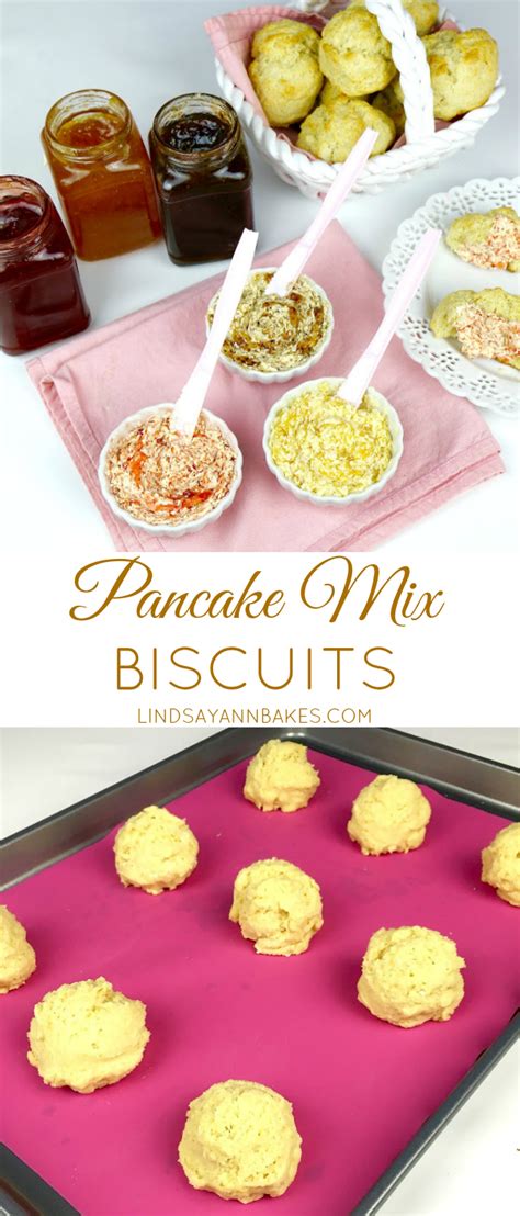 And it also tasted better with more flavors on the next day as well. {VIDEO} Easy Pancake Mix Biscuits with Whipped Fruity Butter Spread - The Lindsay Ann