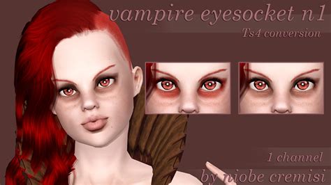 Ts4 Conversion Vampire Eyesocket N1 2 3 By Niobe Cremisi Niobe Cremisi