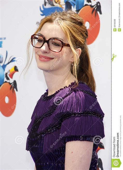 Anne Hathaway Editorial Stock Photo Image Of Premiere 58196588