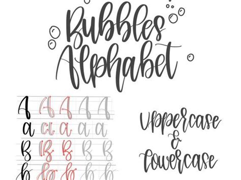 Hand Lettering Practice Sheets Modern Calligraphy Guide Etsy