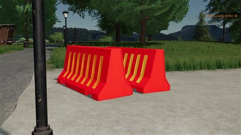 Plastic Road Barriers V Fs Mod