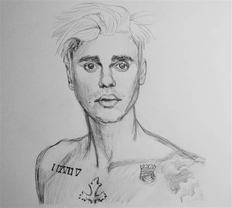 Justin Bieber Pencil Drawing Fan Art Drawings Pencil Drawings Cool