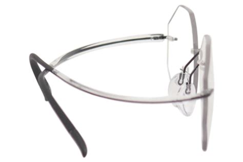 silhouette eyeglasses essence 5523 4140 ultra violet rimless optical frame