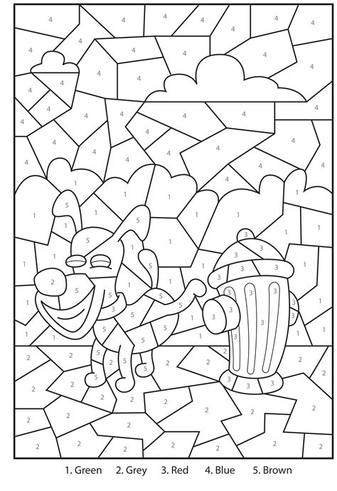 Printable Coloring By Number Pages For Kids