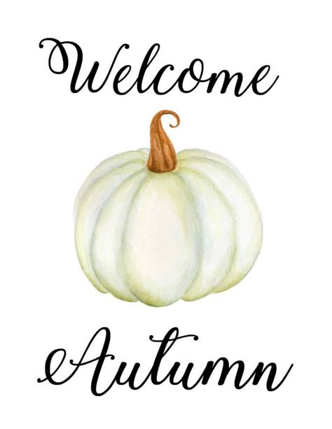 Free Autumn Printables Watercolor And Calligraphy Fall Art