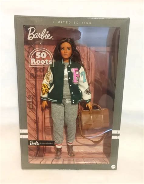 barbie x roots 50th anniversary barbie limited edition barbie 2023 in hand nrfb 100 00 picclick