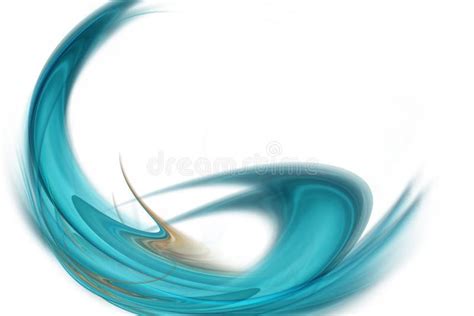 Abstract Blue Wavy With Blurry Light Curved Lines Background Stock