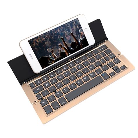 Portable Quartic Folding Bluetooth Keyboard Bt Wireless Foldable