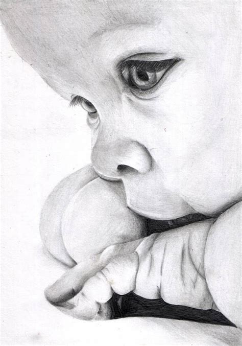 Baby By Xiangyuxyz On Deviantart Dark Art Drawings Realistic Drawings