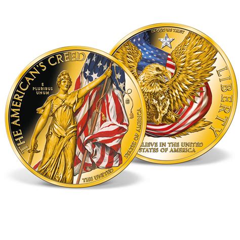 United States Of America Commemorative Coin Gold Layered