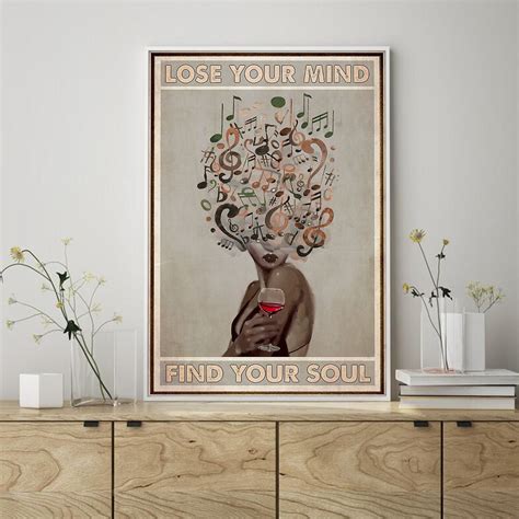 Lose Your Mind Find Your Soul Poster And Canvas Vintage Music Etsy