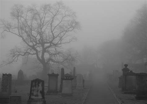 Foggy Graveyard Graveyard Aesthetic Graveyard Cemeteries
