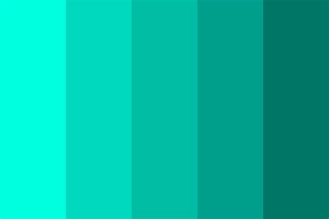 Aqua Blue Green Color Palette