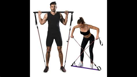 Goocrun Portable Pilates Bar Kit For Full Body Workout Anytime