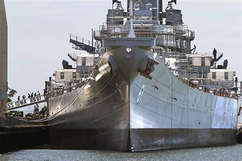 Farewell Battleship Iowa Sfgate