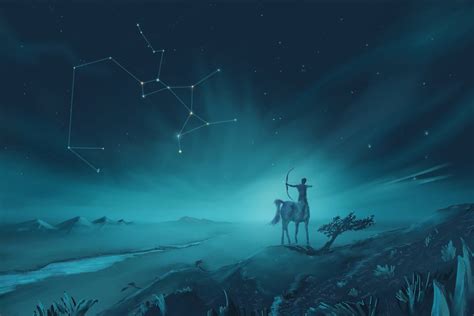 Sagittarius Constellation Painting Zodiac Set By