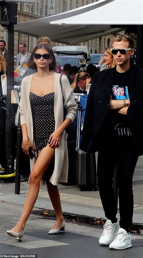 Kaia Gerber Puts On A Leggy Display As She Steps Out With Mum Cindy