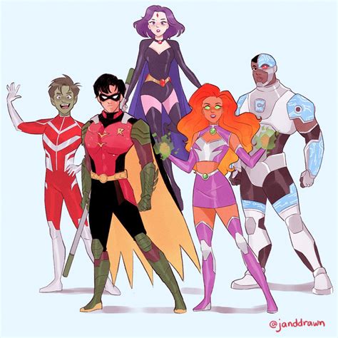 Artwork Teen Titans By Janddrawn Rdccomics