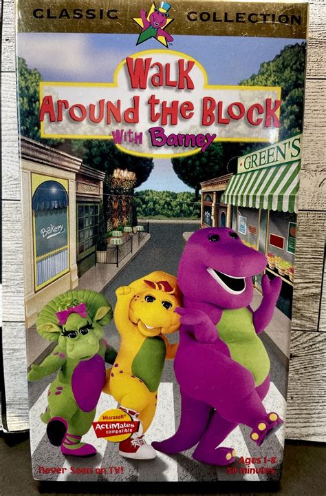 Barney Walk Around The Block With Barney Vhs 1999 Classic Collection