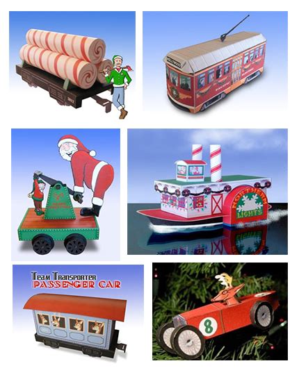 Christmas Themed Paper Toys Paperized Crafts