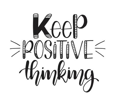 Premium Vector Keep Positive Thinking Motivational Quotes Posters