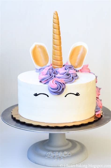 4x (18cm or 20cm) baked and cooled cake sponges. i heart baking!: unicorn birthday cake with handmade ...