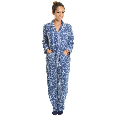 Angelina Womens Fleece Loungewear Sleepwear Pajama Set Ebay
