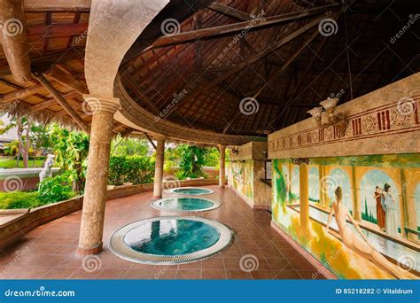 Nice Fragment Of View Of Outdoor Hydro Massage Jacuzzi Cozy Inviting Room Editorial Photography