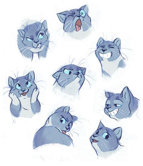 Kitty Expressions By Bedupolker Cartoon Cat Drawing Cat Drawing Cat